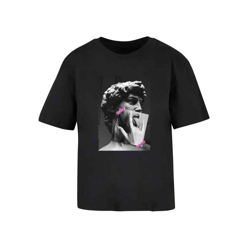 Miss Tee - Tongues Out Dames T-shirt - Zwart